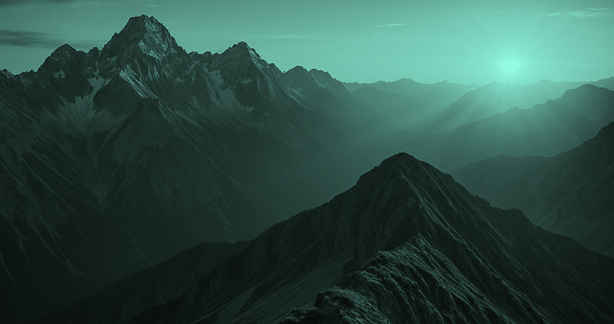 Mountain sunrise symbolizing new beginnings and lasting legacy